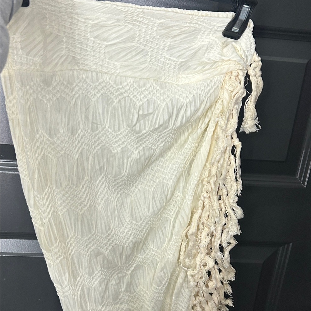 Elegant Cream Swim Cover-Up